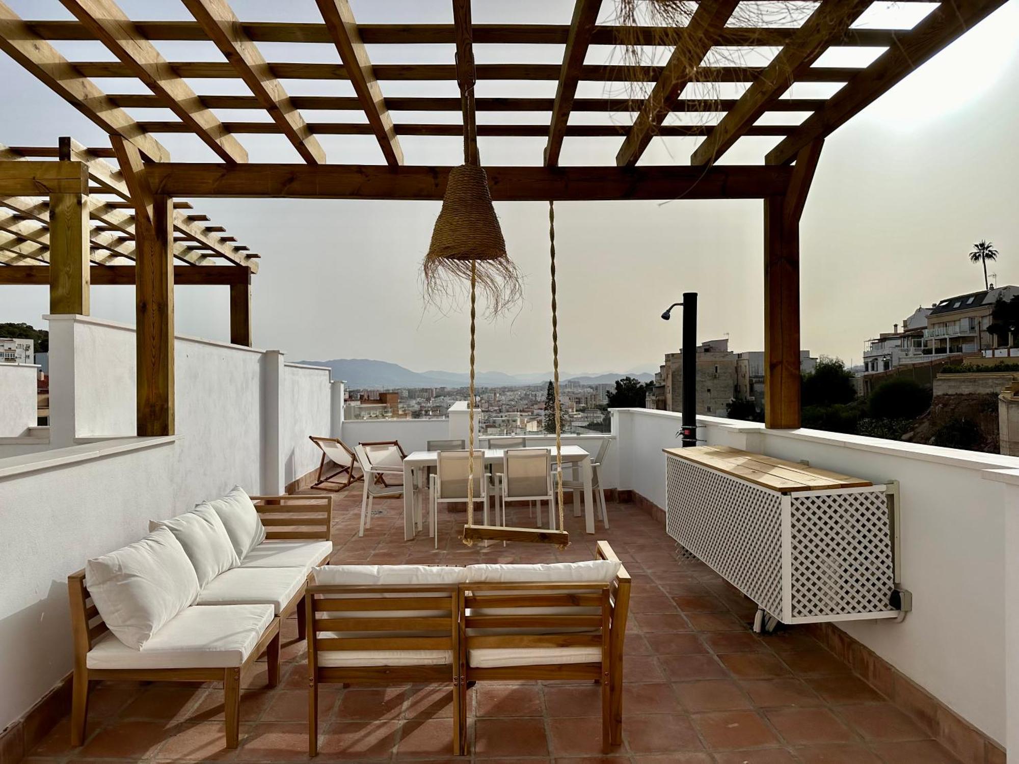 Atico Con Solarium Y Bbq Cerca Del Centro 6 Pax Málaga Exterior foto